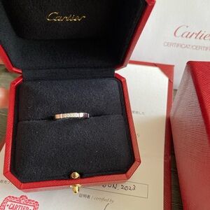 Like New Cartier Maillon Pantere Ring with Diamonds